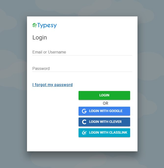 Typesy EDU: Single Sign-On Ready